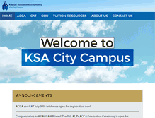 Tablet Screenshot of ksacitycampus.com